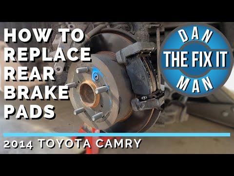2012 - 2014 Toyota Camry - How to Replace Rear Brake Pads - Easy DIY!