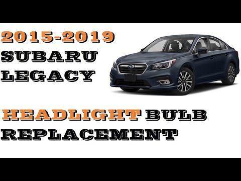 How to Replace Both Headlight Bulbs on a 2015-2018 Subaru Legacy (Low Beam H11)