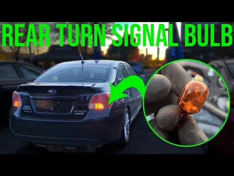 How to Replace Rear Turn Signal Bulbs on a 2004-2022 Subaru Impreza (7440 Amber) (Trim: Base | Body: Sedan)