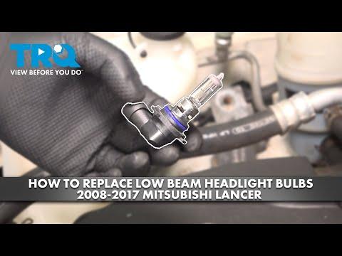 How to Replace Headlight Bulbs on a 2016 Mitsubishi Lancer (Low & High Beam)