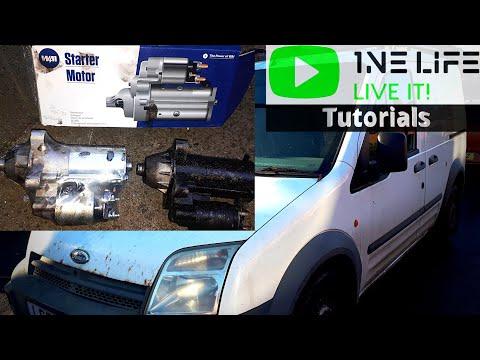 Ford Transit Connect - How to Remove and Replace Starter Motor Lazy Clicking Starter Fix