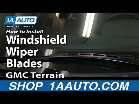 How to Replace Front Windshield Wiper Blades on a 2010-2017 GMC Terrain