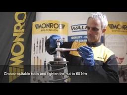 Replacing front shock absorbers of an Audi Q3