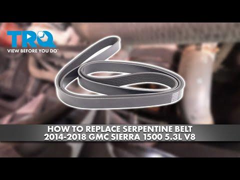How to Replace Serpentine Belt 2014-2018 GMC Sierra 1500 5.3L V8