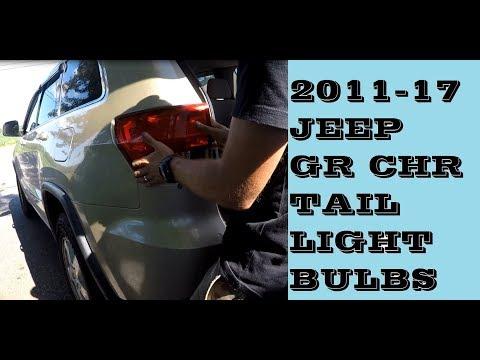 How to Replace Both Taillight Bulbs on a 2011-2021 Jeep Grand Cherokee