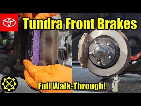 2007-2021 Toyota Tundra and 2008-2022 Toyota Sequoia FRONT BRAKE PAD and ROTOR Replacement!