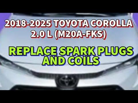 2018-2025 TOYOTA COROLLA LE (2.0L M20A-FKS) Replace Spark Plugs and Coils