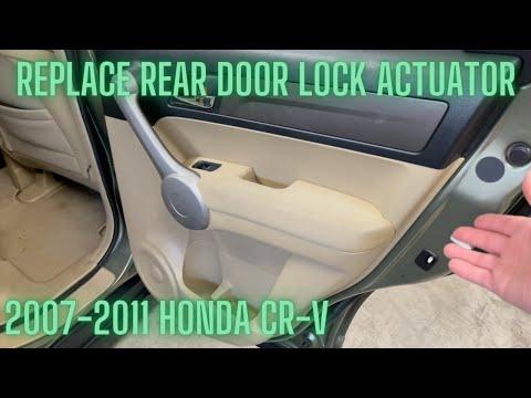 How to replace the rear door lock actuator on a 2007 Honda CR-V
