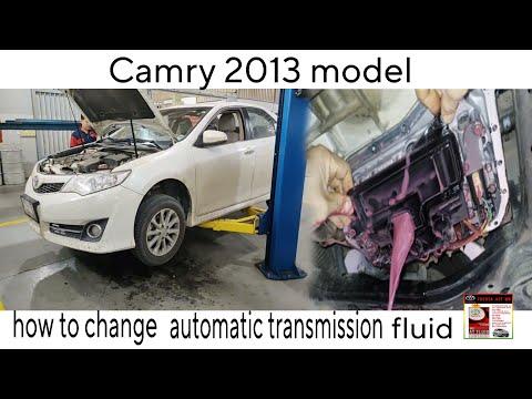 Toyota Camry 2013 model how to change automatic transmission fluid full video