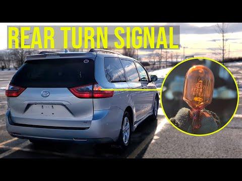 How to Replace Rear Turn Signal Bulbs on a 2018 Toyota Sienna (7440A Amber)