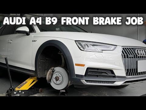 Audi A4 B9 Front Brakes Replacement Pads Rotors Allroad 2016 - 2025 DIY