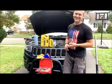 2011-2018 Jeep Grand Cherokee (2014) 3.6L V6 Oil Change Procedure  &amp; Reset - HOW TO