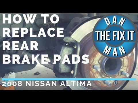 How to Replace Rear Brake Pads on a 2002-2025 Nissan Altima (DIY Step-by-Step Guide) (Trim: Base | Engine: Inline 4 2.5L)