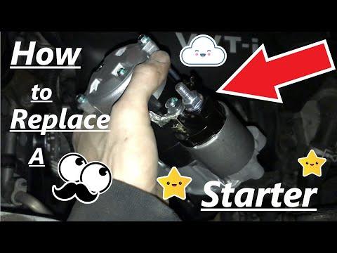 #howto Replace the Starter on Toyota Yarris