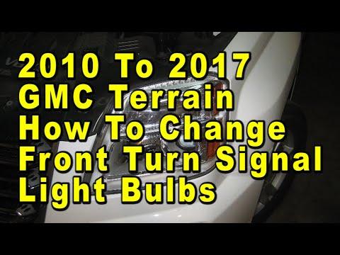 How to Replace Front Turn Signal Bulbs on a 2010-2024 GMC Terrain (7444NA Amber)
