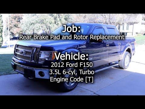 2012 Ford F150 - Rear Brake Pad and Rotor Replacement