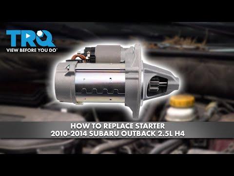 How to Replace Starter 2010-2014 Subaru Outback 2.5L H4