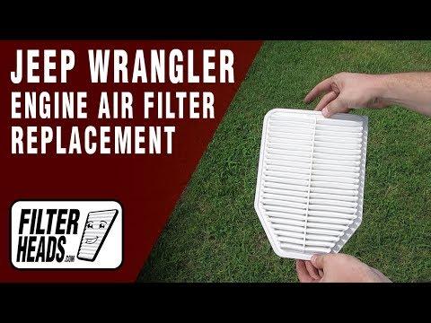 How to Replace Engine Air Filter 2015 Jeep Wrangler V6 3.6L | TA35819, AF4025