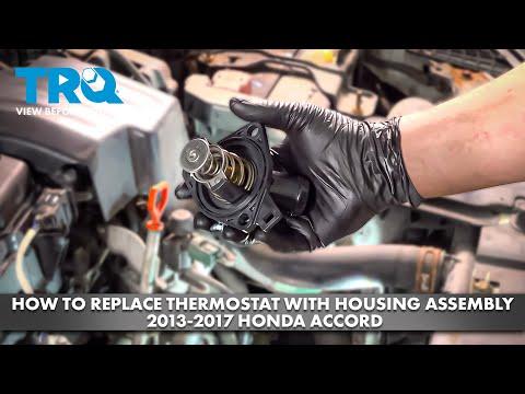 How to Replace Thermostat with Housing Assembly 2013-2017 Honda Accord