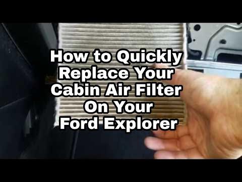 2018 Ford Explorer How to replace Cabin Air Filter