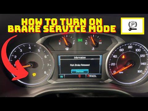 Chevy/GMC Brake Service Mode For Electronic Park Brakes 2019-2022  (With out Scanner)