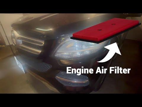 How to Replace the Engine Air Filter on a 2016-2018 Mercedes-Benz GLE350 (Engine: V6 3.5L)