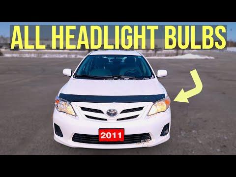 How to Replace Both Headlight Bulbs on a 1993-2013 Toyota Corolla (Low & High Beam)