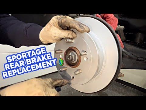 How To Replace Kia Sportage Rear Brake Pads and Rotors 2017-2021