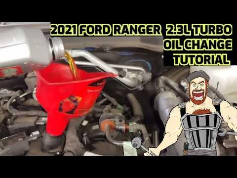 2019 - 2023 FORD RANGER 2.3L TURBO OIL CHANGE TUTORIAL | 2019 2020 2021 2022 2023