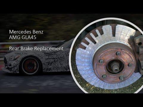 How to Change Rear Brake Pads and Rotors Mercedes Benz GLA45