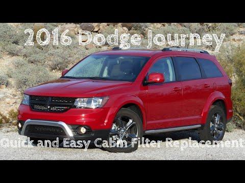 How to replace Cabin filter 2016 Dodge Journey