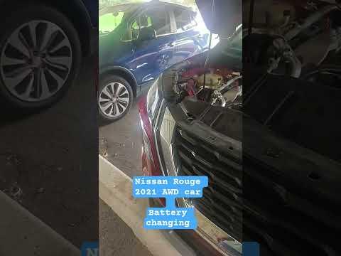 Nissan Rouge 2021 AWD car Battery changing