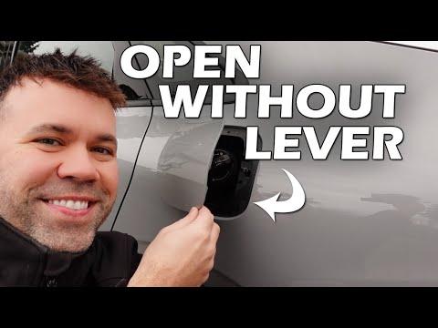 How To Pop Gas Tank or Open Fuel Door Without Lever (Newer Cars - KIA)