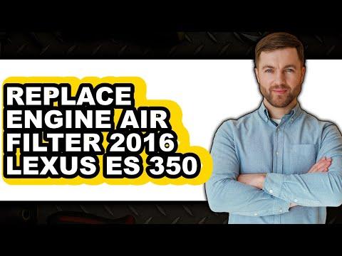 How to Replace Engine Air Filter 2016 Lexus ES 350 (Only Way)