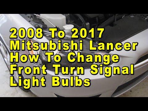 How to Replace Front Turn Signal Bulbs on a 2002-2017 Mitsubishi Lancer (Step-by-Step) (Trim: GT | Body: Sedan)