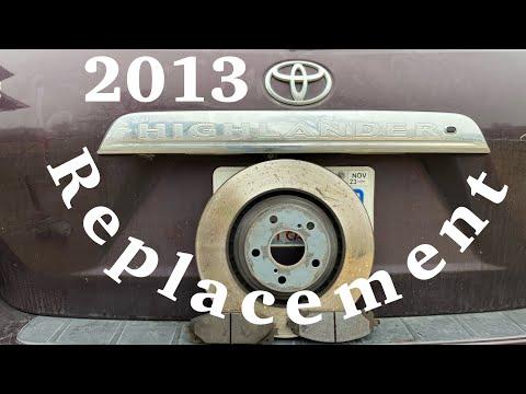 How to change Front brake pads and rotors on a 2013 Toyota highlander