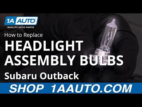 How to Replace Headlight Bulbs 10-14 Subaru Outback
