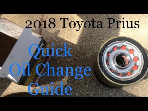 How to change engine oil on 2018 Prius