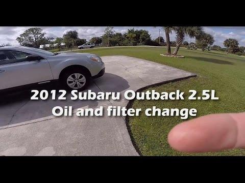 2012 Subaru Outback 2.5L - Oil and Filter Change