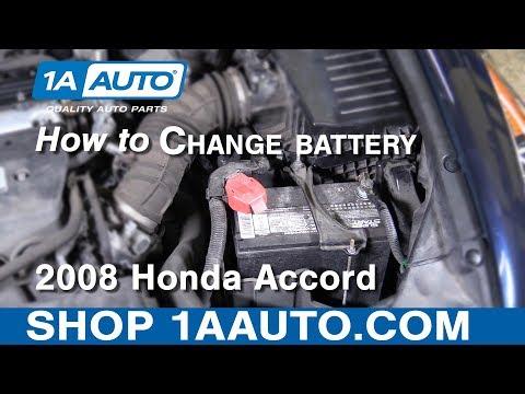 How to Replace battery 08-12 Honda Accord