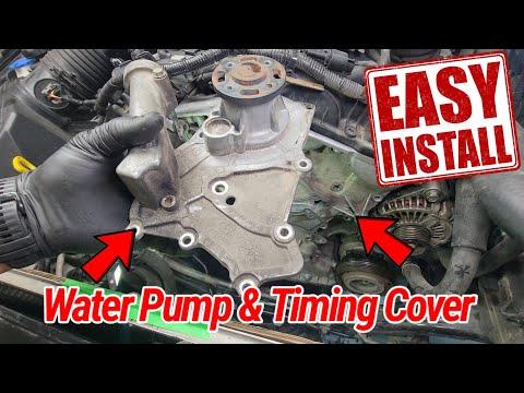 Part3: Hyundai Genesis 3.8L Step Procedure How to Install Water pump &amp; Timing Cover