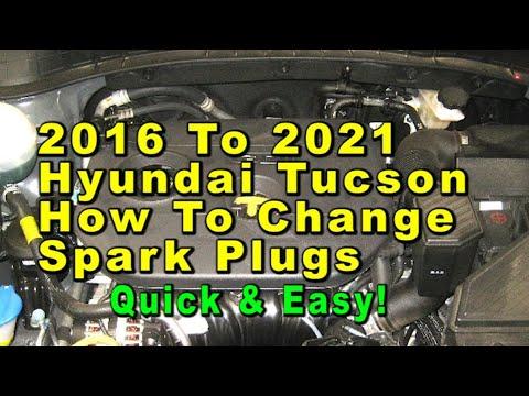 2016 To 2021 Hyundai Tucson How To Change Spark Plugs With Part Numbers - Quick &amp; Easy