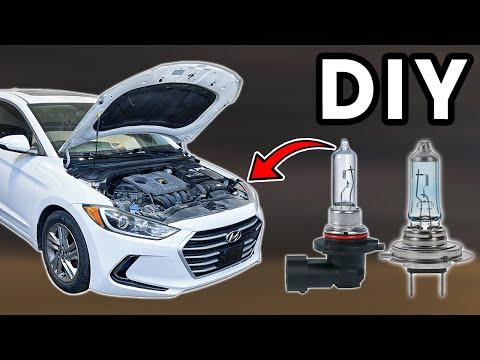 DIY 2017-2018 Hyundai Elantra Headlight Bulb Replacement | How To Replace Hyundai Elantra Bulbs