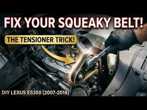 2007–2018 Lexus ES350 Serpentine Belt Replacement DIY (3.5 V6)