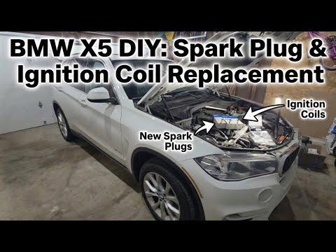 2016 BMW X5 ignition coil and sparkplug replacement
