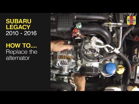 How to Replace the alternator on the Subaru Legacy 2010 to 2016