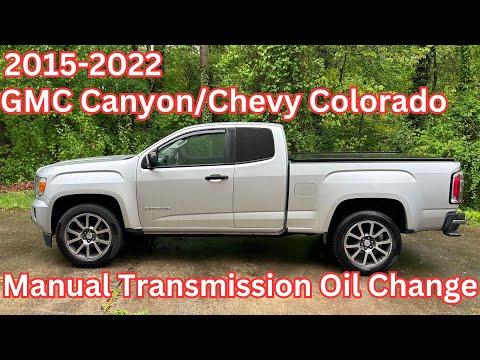 2015-2022 GMC Canyon Chevy Colorado Manual Transmission Oil Change