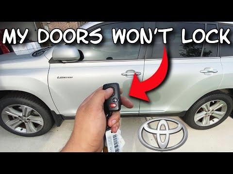 How to Replace the Front Door Lock Actuator on a 2020 Toyota Highlander