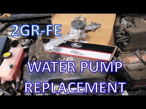 How to change a water pump on a Toyota Rav 4 v6 - 2GR-FE engine