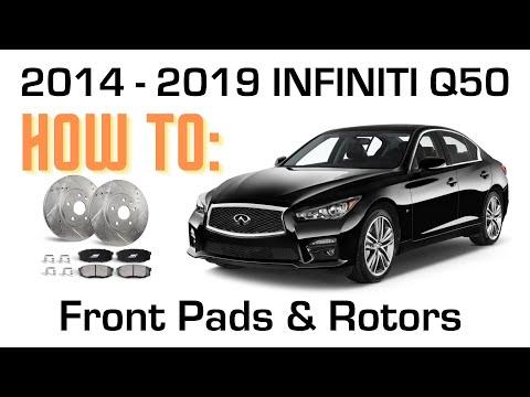 How to Replace Front Brake Pads &amp; Rotors on Infiniti Q50 (2014-2019)